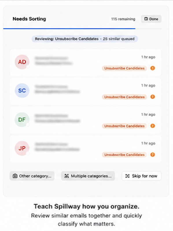 Category review view