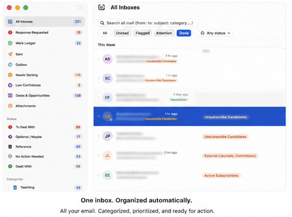 Work Ledger view